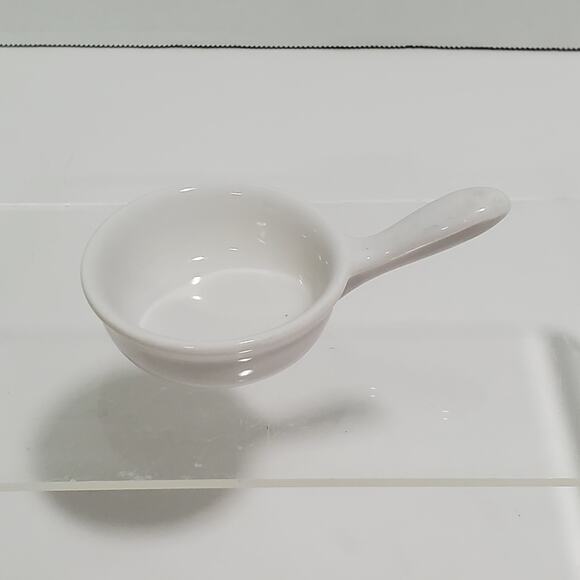 Vintage Revol La Porcelaine Tiny Handled Pan White Made in France 062807 - Picture 13 of 16